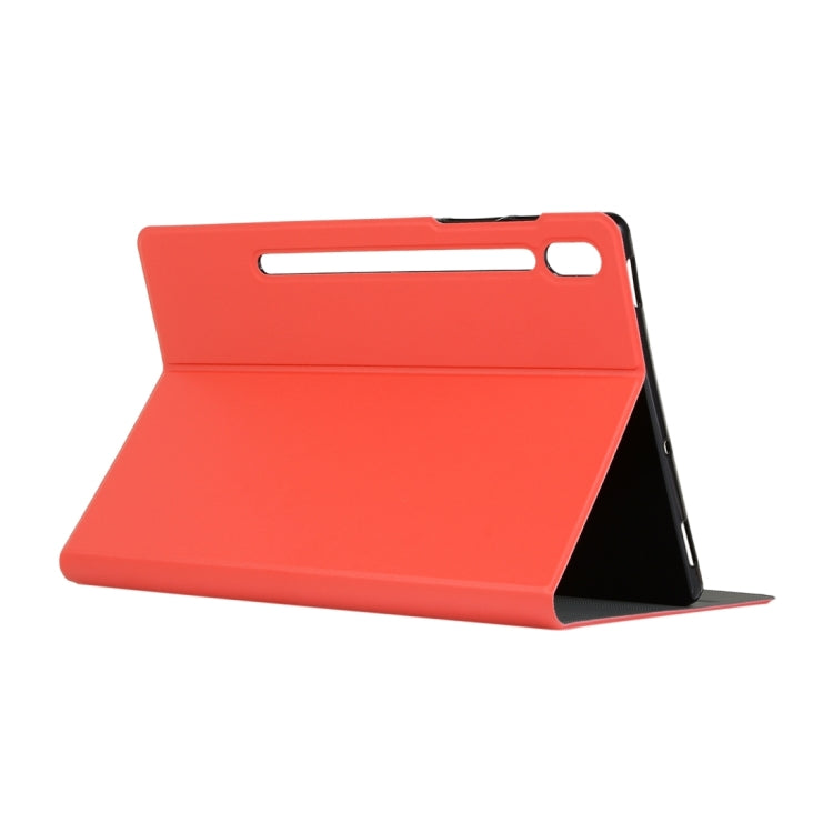 For Samsung Galaxy Tab S8 Ultra Elasticity Leather Tablet Case with Holder