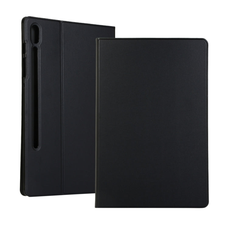 For Samsung Galaxy Tab S8 Ultra Elasticity Leather Tablet Case with Holder