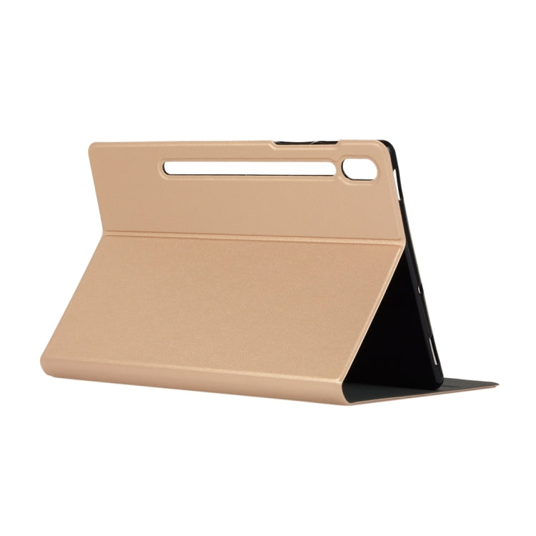 For Samsung Galaxy Tab S8 Ultra Elasticity Leather Tablet Case with Holder