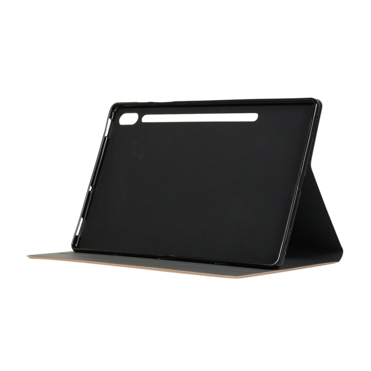 For Samsung Galaxy Tab S8 Ultra Elasticity Leather Tablet Case with Holder