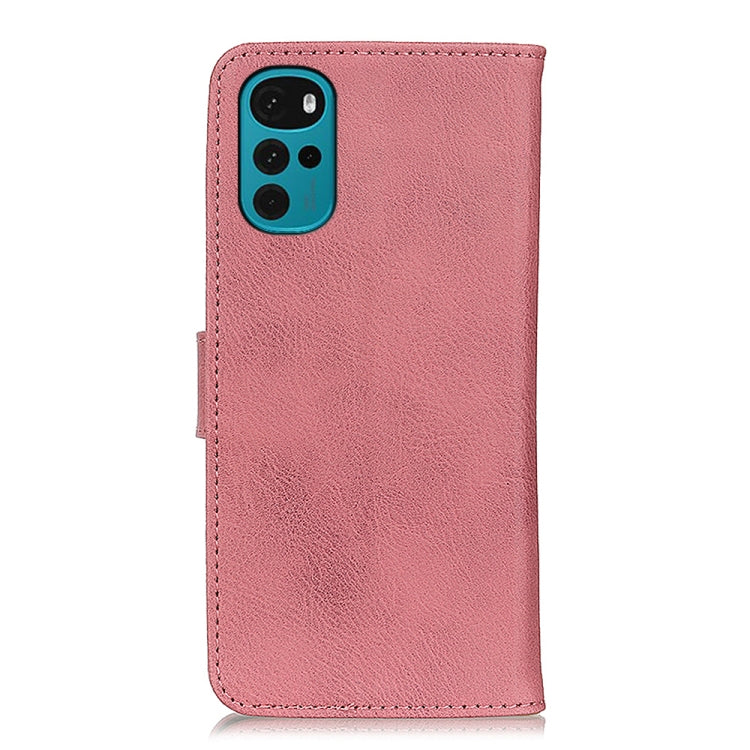 For Motorola Moto G22 KHAZNEH Cowhide Texture Leather Phone Case