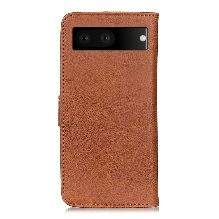 For Google Pixel 7 5G KHAZNEH Cowhide Texture Leather Phone Case
