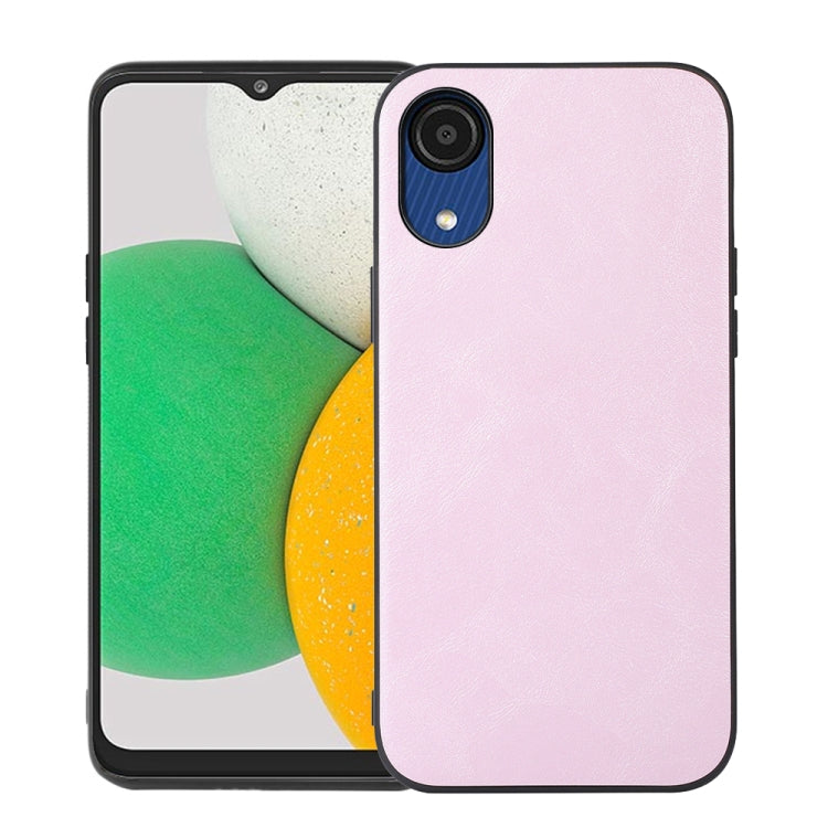 For Samsung Galaxy A03 Core Cowhide Texture PU Phone Case