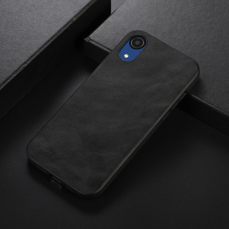 For Samsung Galaxy A03 Core Cowhide Texture PU Phone Case