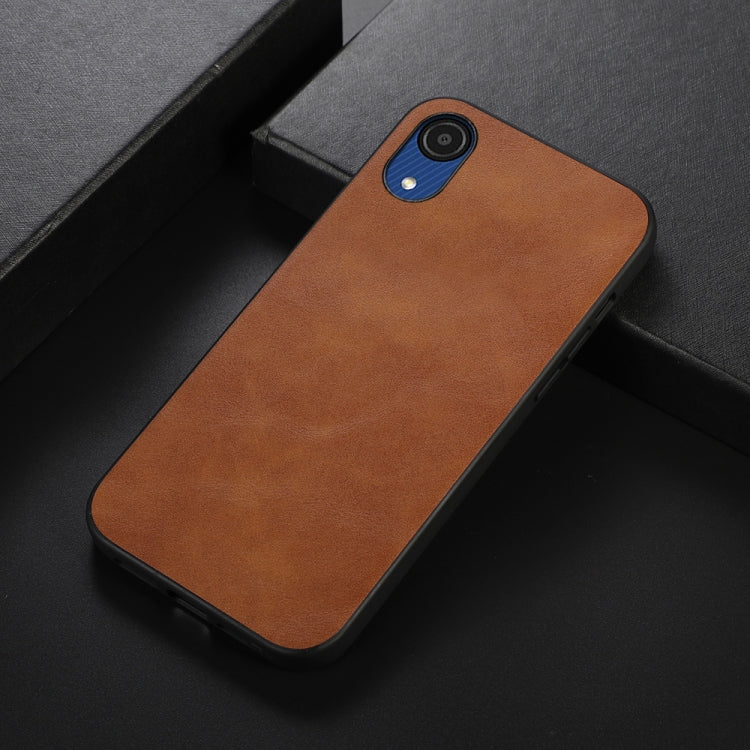 For Samsung Galaxy A03 Core Cowhide Texture PU Phone Case