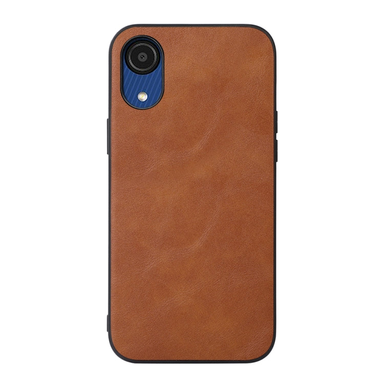 For Samsung Galaxy A03 Core Cowhide Texture PU Phone Case