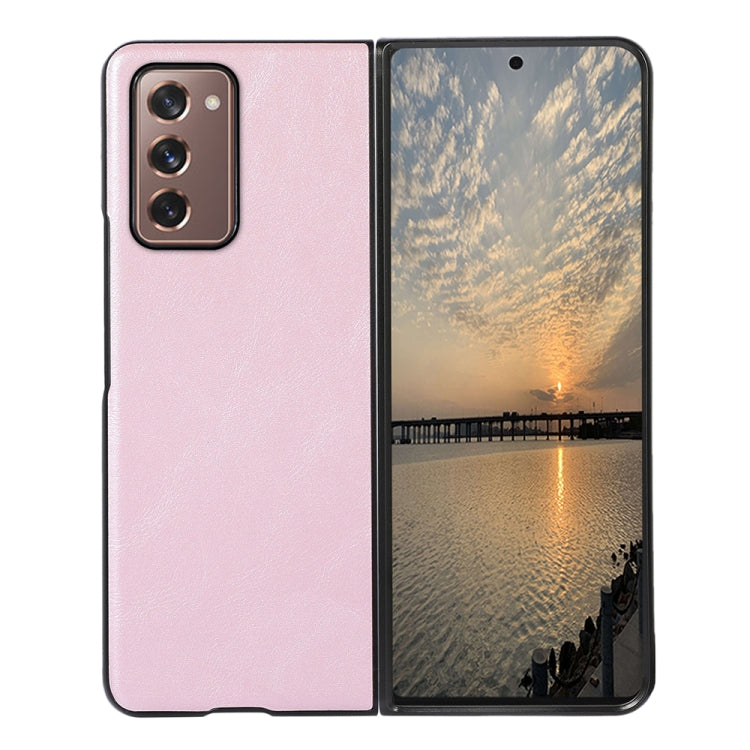 For Samsung Galaxy Z Fold2 5G Cowhide Texture PU Phone Case