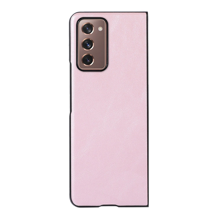 For Samsung Galaxy Z Fold2 5G Cowhide Texture PU Phone Case