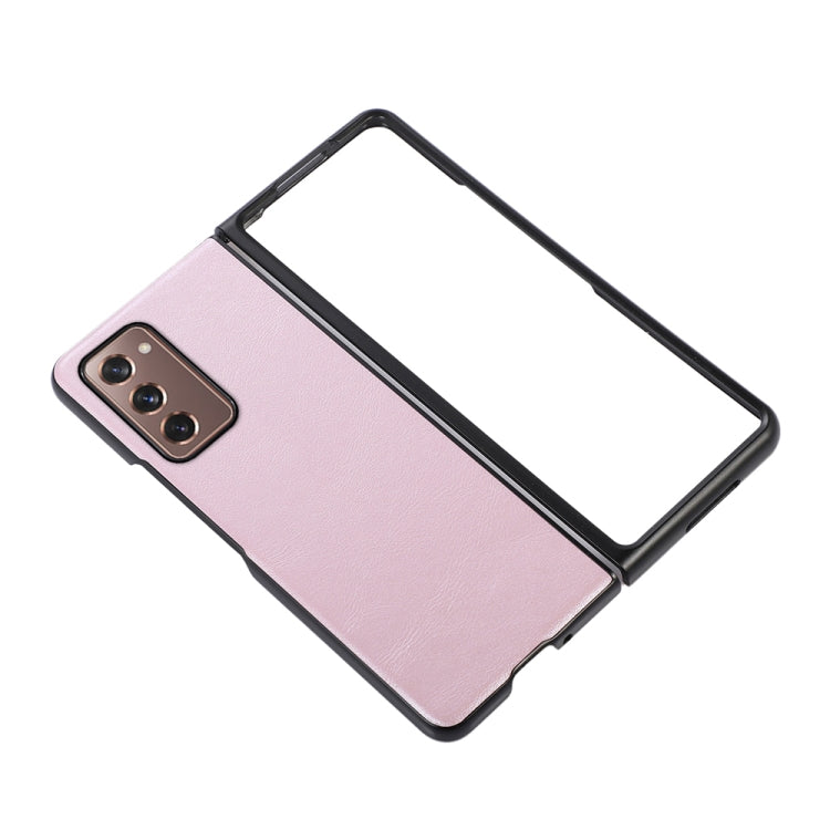 For Samsung Galaxy Z Fold2 5G Cowhide Texture PU Phone Case