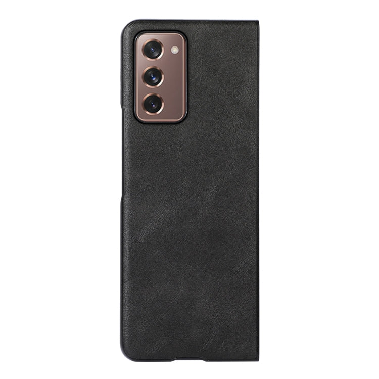 For Samsung Galaxy Z Fold2 5G Cowhide Texture PU Phone Case