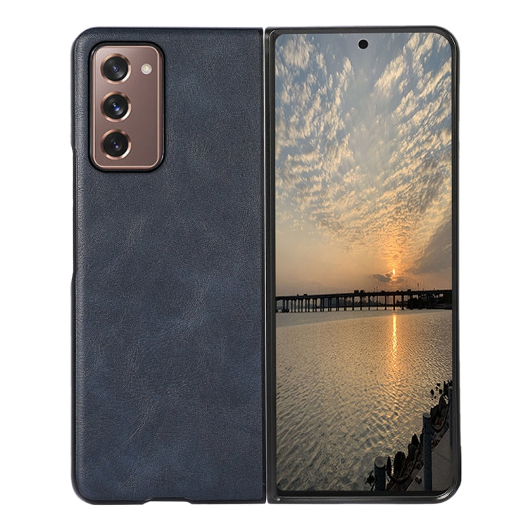 For Samsung Galaxy Z Fold2 5G Cowhide Texture PU Phone Case