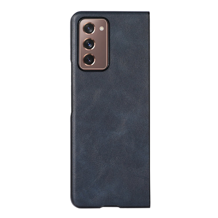 For Samsung Galaxy Z Fold2 5G Cowhide Texture PU Phone Case