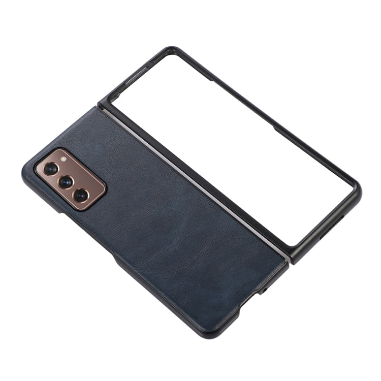 For Samsung Galaxy Z Fold2 5G Cowhide Texture PU Phone Case
