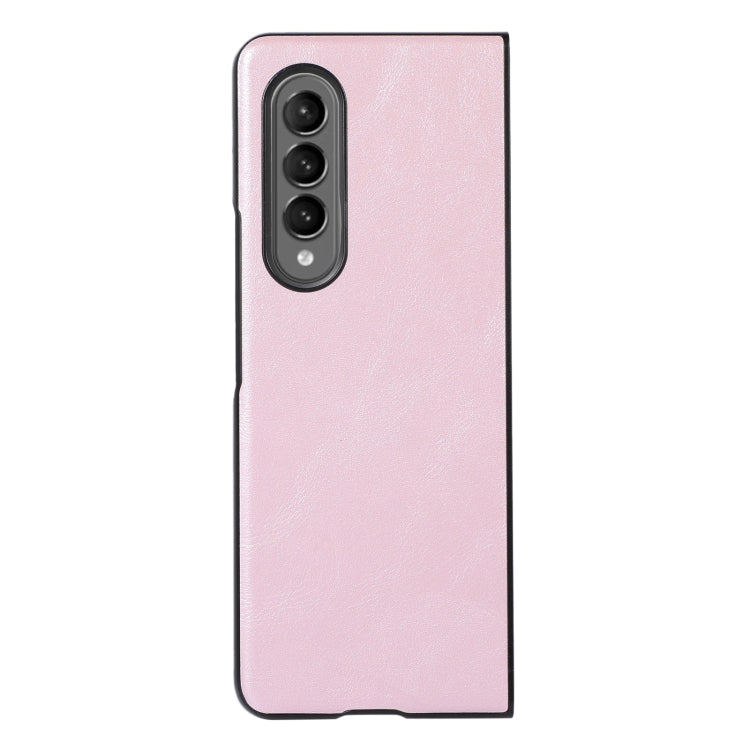 For Samsung Galaxy Z Fold3 5G Cowhide Texture PU Phone Case