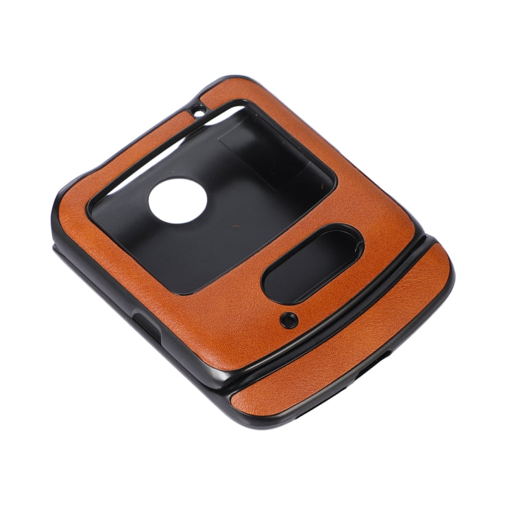 For Motorola Moto Razr 5G Cowhide Texture PU Phone Case