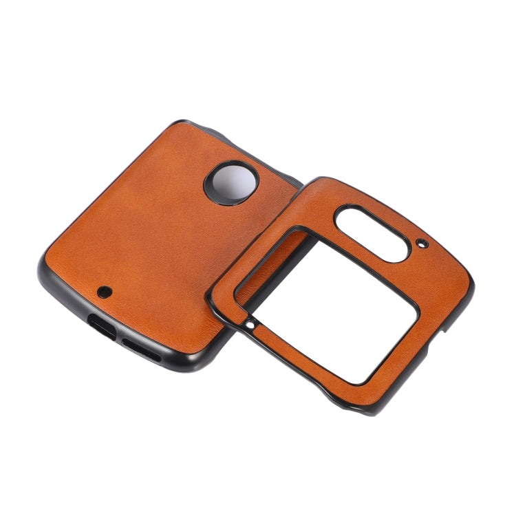 For Motorola Moto Razr 5G Cowhide Texture PU Phone Case