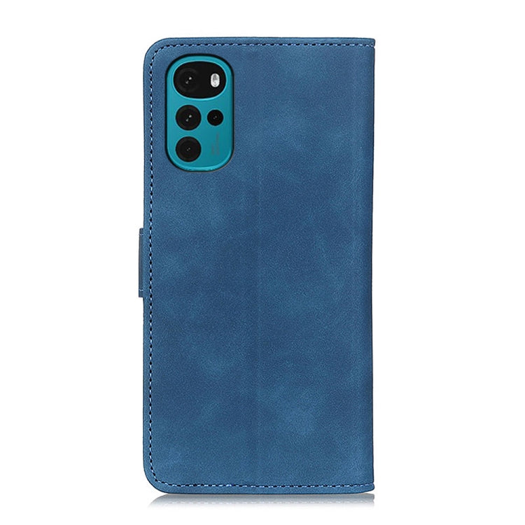 For Motorola Moto G22 KHAZNEH Retro Texture Leather Phone Case