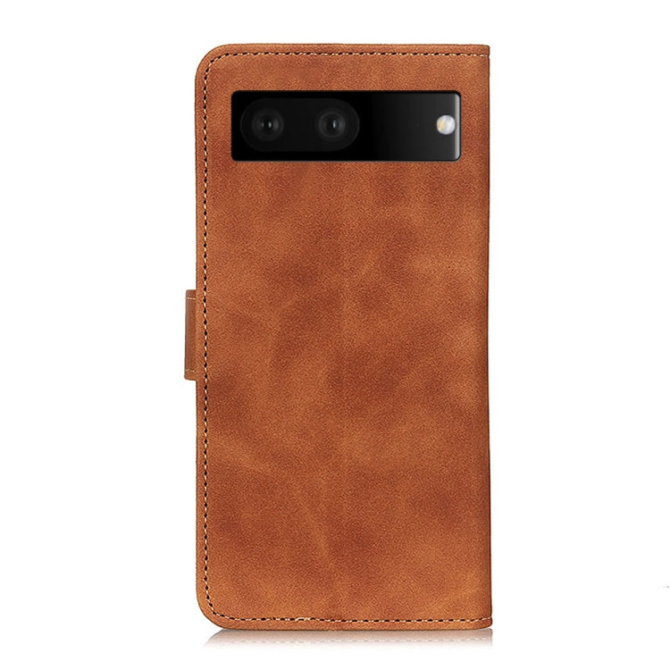 For Google Pixel 7 5G KHAZNEH Retro Texture Leather Phone Case