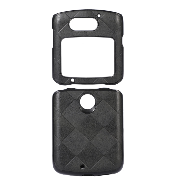 For Motorola Moto Razr 5G Weave Plaid PU Phone Case