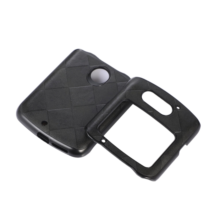 For Motorola Moto Razr 5G Weave Plaid PU Phone Case
