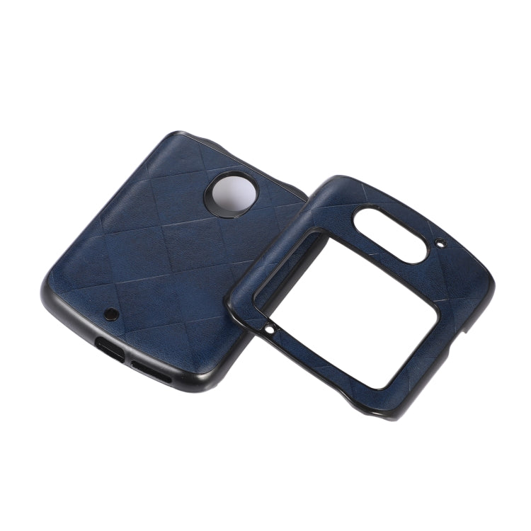For Motorola Moto Razr 5G Weave Plaid PU Phone Case