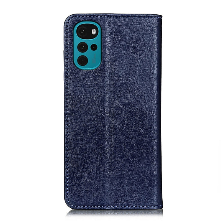 For Motorola Moto G22 Magnetic Crazy Horse Texture Leather Phone Case