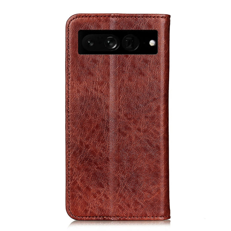 For Google Pixel 7 Pro 5G Magnetic Crazy Horse Texture Leather Phone Case