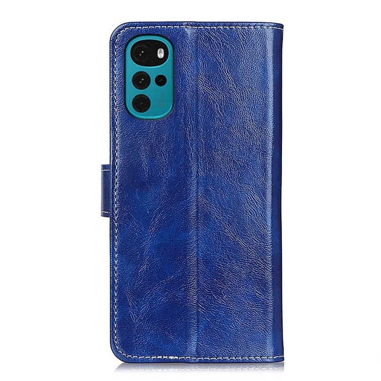 For Motorola Moto G22 Retro Crazy Horse Texture Flip Leather Phone Case