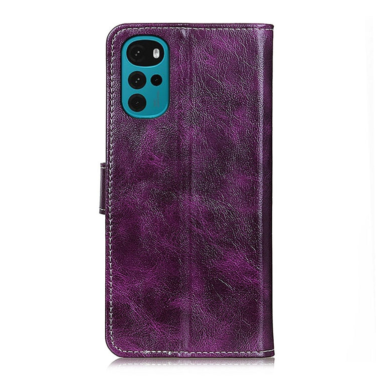 For Motorola Moto G22 Retro Crazy Horse Texture Flip Leather Phone Case