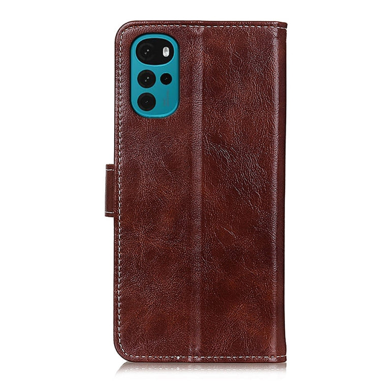 For Motorola Moto G22 Retro Crazy Horse Texture Flip Leather Phone Case