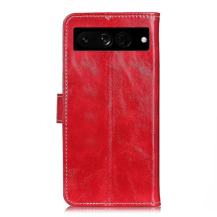 For Google Pixel 7 Pro 5G Retro Crazy Horse Texture Flip Leather Phone Case