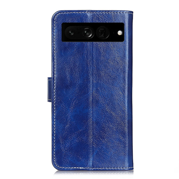 For Google Pixel 7 Pro 5G Retro Crazy Horse Texture Flip Leather Phone Case