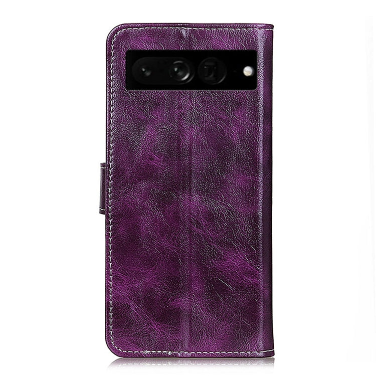 For Google Pixel 7 Pro 5G Retro Crazy Horse Texture Flip Leather Phone Case
