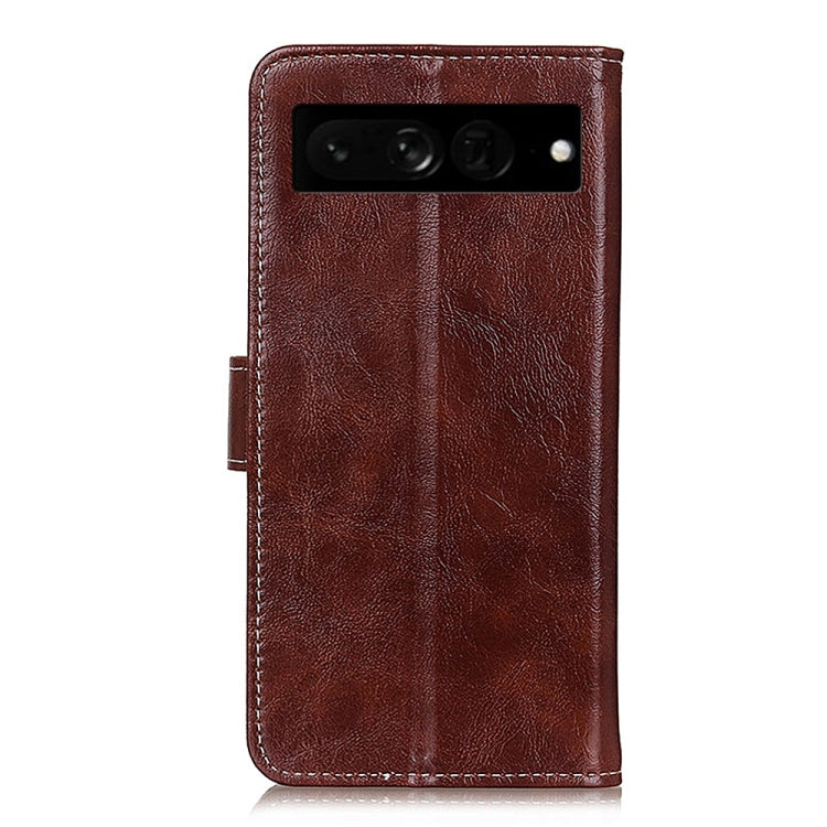 For Google Pixel 7 Pro 5G Retro Crazy Horse Texture Flip Leather Phone Case