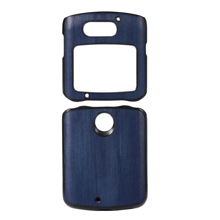 For Motorola Moto Razr 5G Yellow Cow Texture PU Phone Case