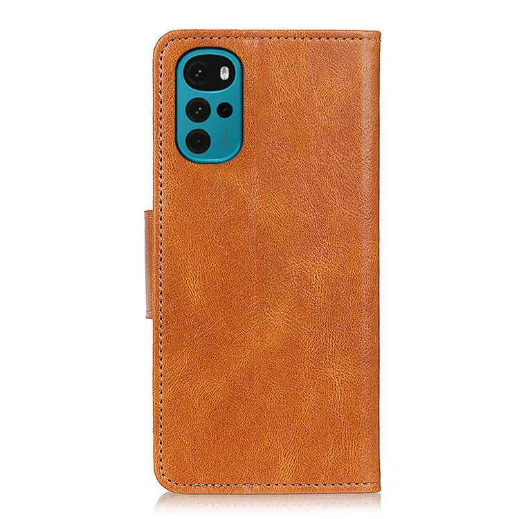 For Motorola Moto G22 Mirren Crazy Horse Texture Leather Phone Case