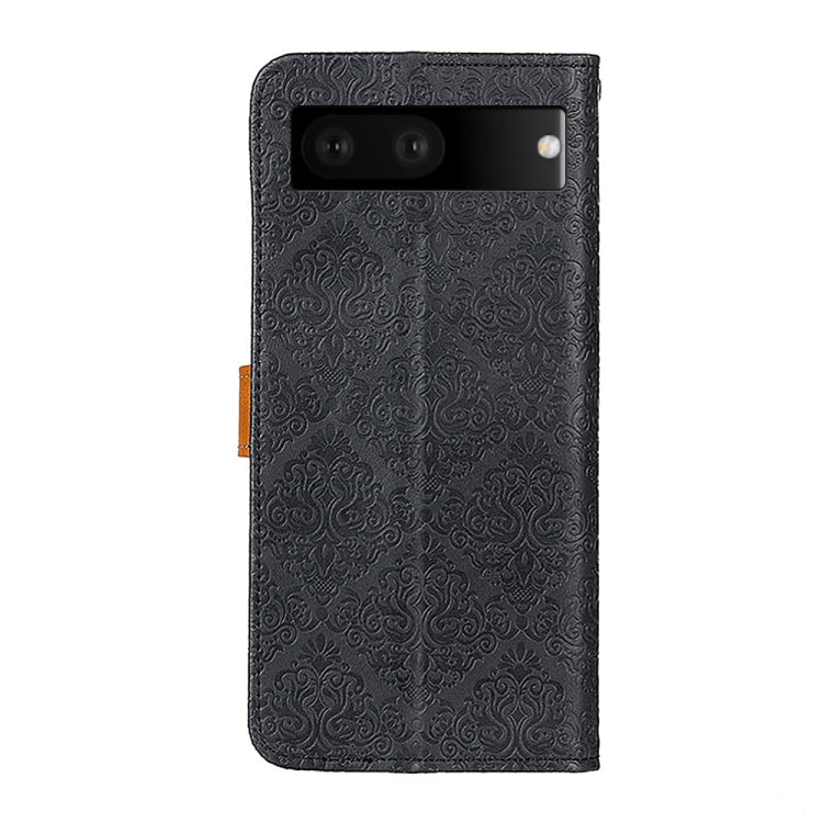 For Google Pixel 7 5G European Floral Embossed Copper Buckle Leather Phone Case
