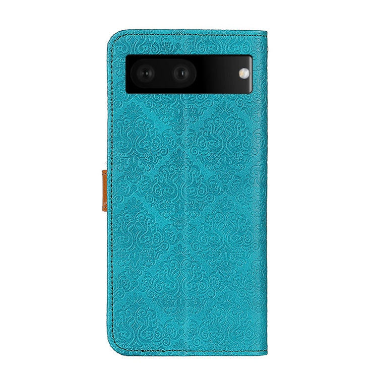For Google Pixel 7 5G European Floral Embossed Copper Buckle Leather Phone Case