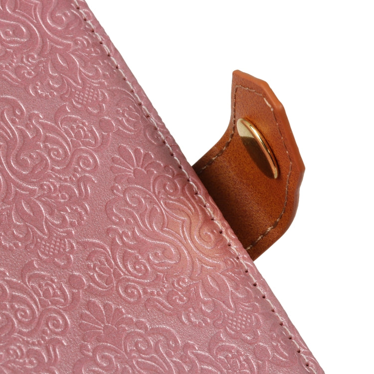 For Google Pixel 7 5G European Floral Embossed Copper Buckle Leather Phone Case