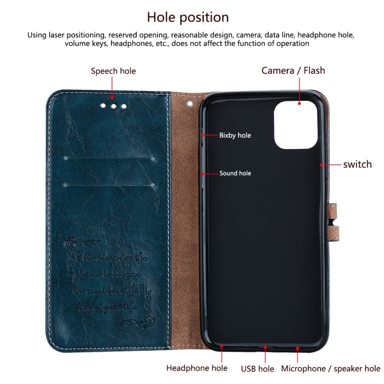 For Samsung Galaxy A03 164mm Oil Wax Texture Leather Phone Case
