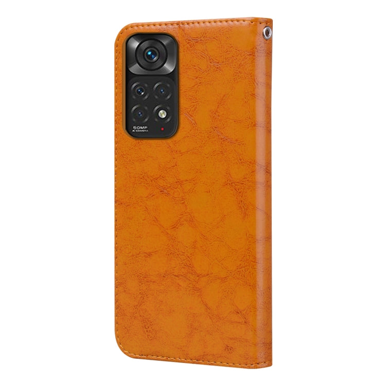 For Xiaomi Redmi Note 11 4G / Note 11S Oil Wax Texture Leather Phone Case