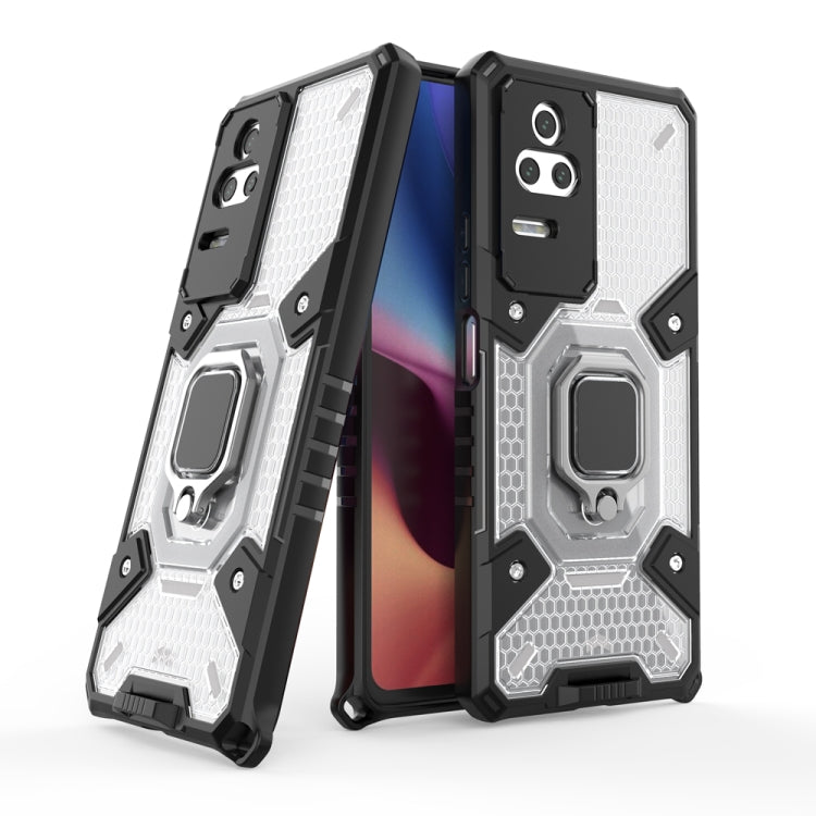 For Xiaomi Redmi K40S Space PC+TPU Shockproof Phone Case with Ring Holder