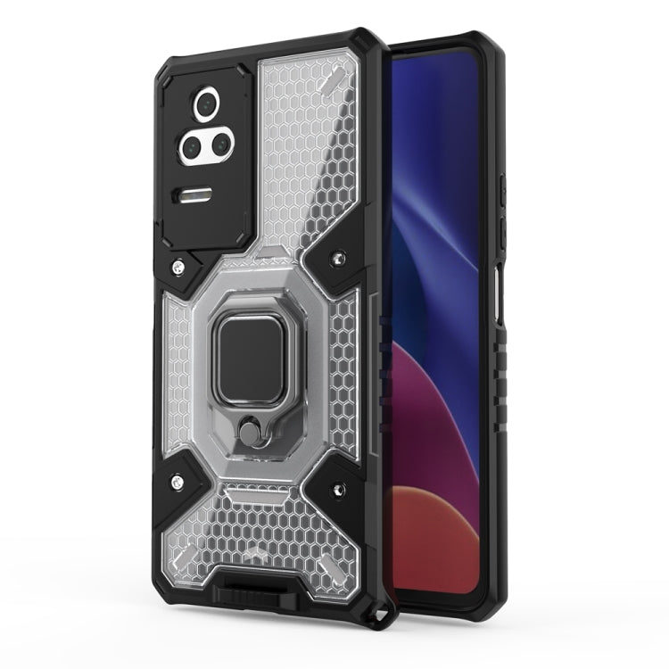 For Xiaomi Redmi K40S Space PC+TPU Shockproof Phone Case with Ring Holder