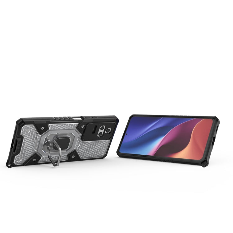 For Xiaomi Redmi K40S Space PC+TPU Shockproof Phone Case with Ring Holder