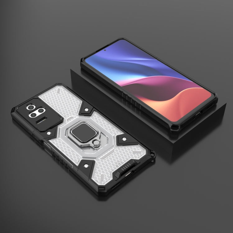 For Xiaomi Redmi K40S Space PC+TPU Shockproof Phone Case with Ring Holder
