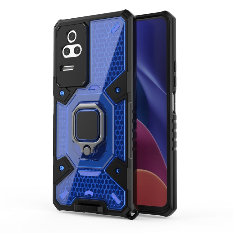For Xiaomi Redmi K40S Space PC+TPU Shockproof Phone Case with Ring Holder