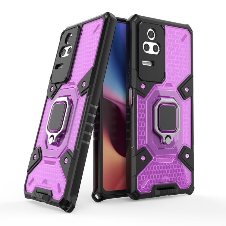 For Xiaomi Redmi K40S Space PC+TPU Shockproof Phone Case with Ring Holder