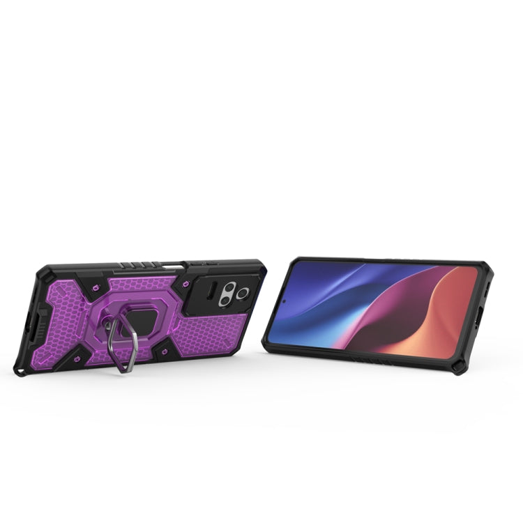 For Xiaomi Redmi K40S Space PC+TPU Shockproof Phone Case with Ring Holder