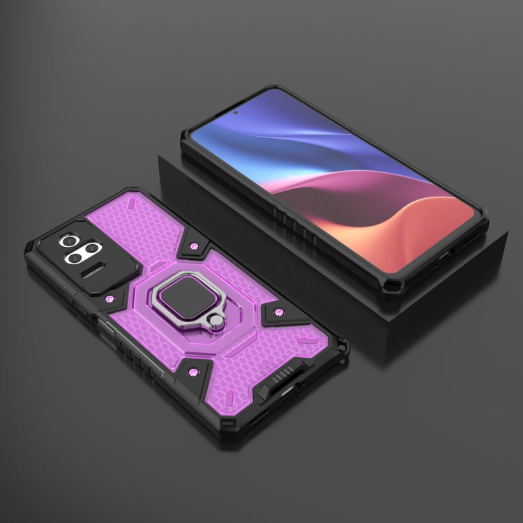 For Xiaomi Redmi K40S Space PC+TPU Shockproof Phone Case with Ring Holder