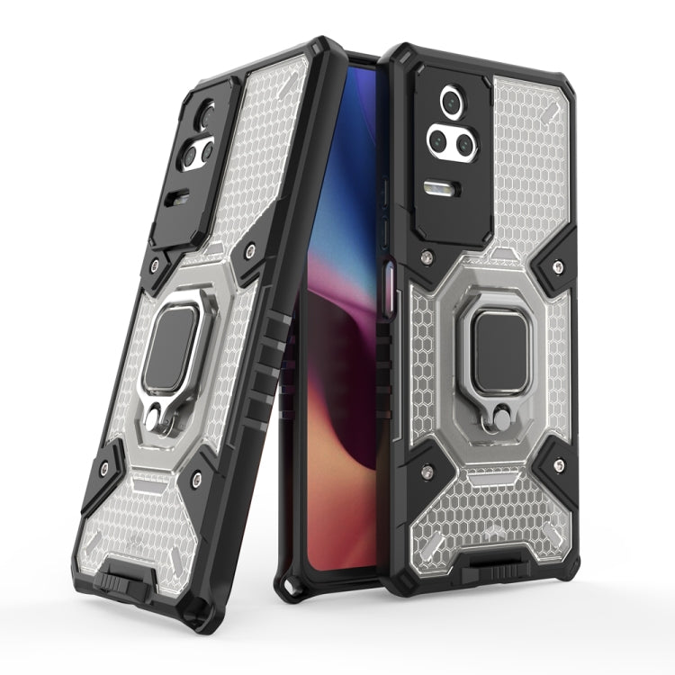 For Xiaomi Redmi K40S Space PC+TPU Shockproof Phone Case with Ring Holder